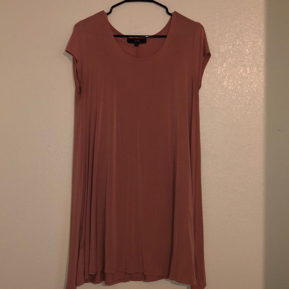 Pink t shirt dress
